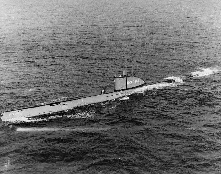 Este é um modelo semelhante ao do U-3523, um dos submarinos mais modernos já construídos pela Marinha nazista