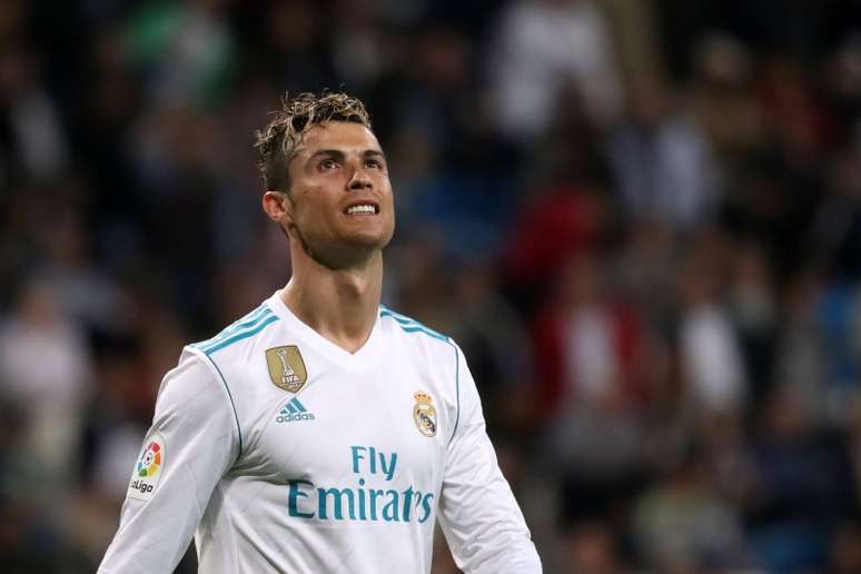 Cristiano Ronaldo em jogo do Real Madrid contra o Athletic Bilbao
 18/4/2018               REUTERS/Susana Vera