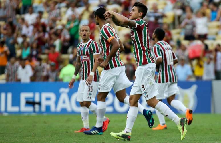 Pedro marcou o gol do Fluminense (Foto: LUCAS MERÇON / FLUMINENSE F.C.)