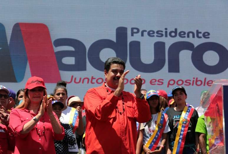 Maduro em campanha em Puerto Ordaz
 23/4/2018    Divulgação
