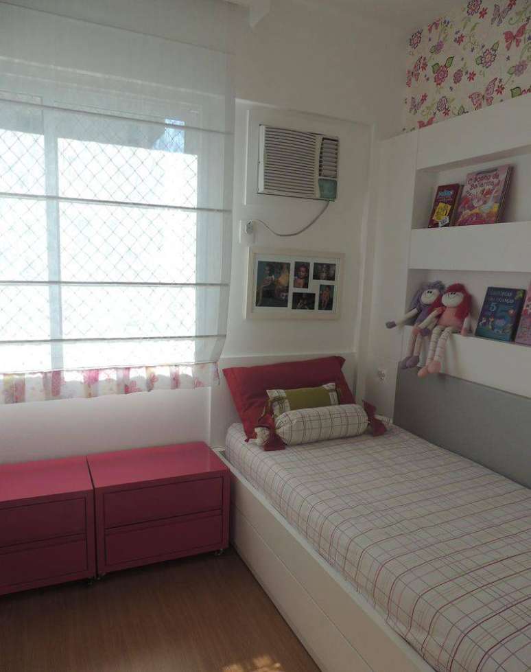 34. Estimular a leitura é um excelente hábito e a decoração de quarto infantil pode ajudar.