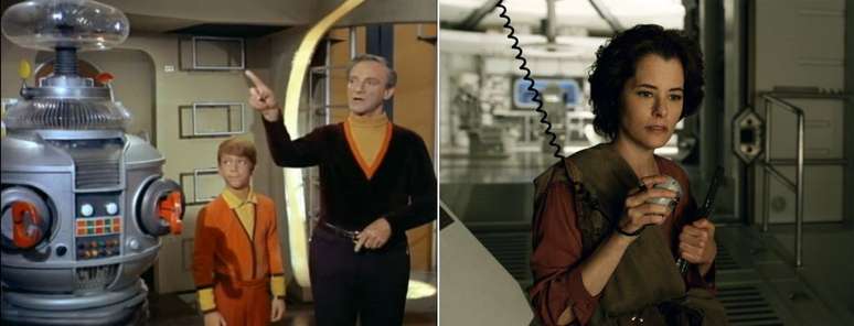Dr. Smith de Jonathan Harris (esquerda) e Dra. Smith de Parker Posey (direita)