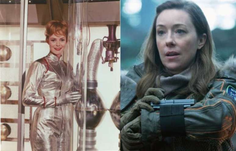 Maureen Robinson de June Lockhart (esquerda) e de Molly Parker (direita) 