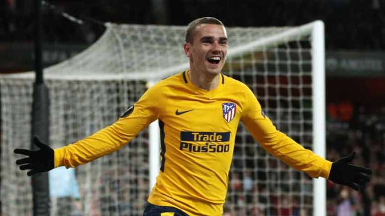 Griezmann fez o gol de empate contra o Arsenal pela Liga Europa (Foto: Pierre-Philippe Marcou / AFP)