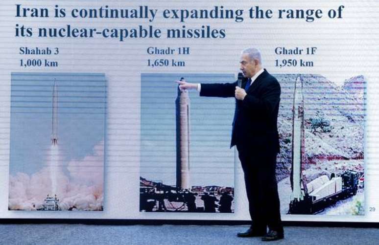 Netanyahu apresenta denúncias sobre programa nuclear do Irã