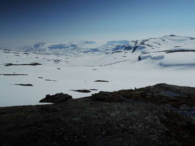 Hardangerjøkulen, na Noruega