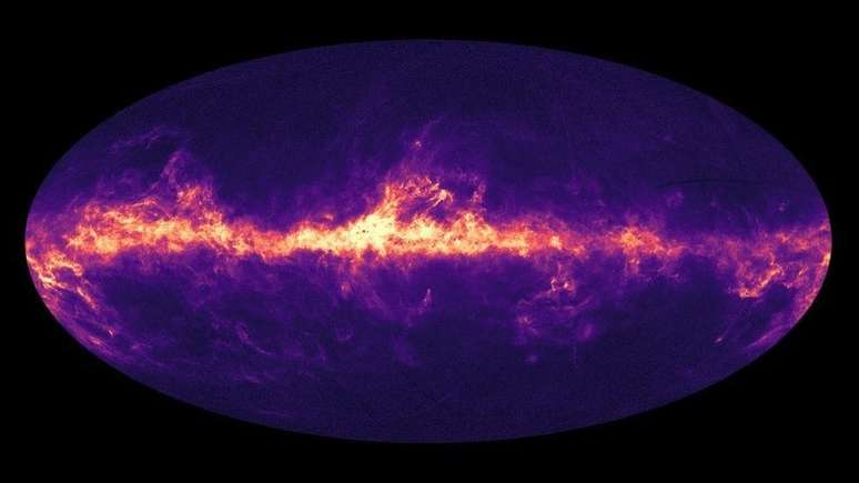 Imagem registrada pelo satélite Gaia, que foi lançado para fazer uma espécie de 'censo estrelar'