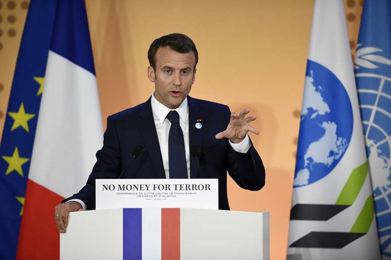 Presidente franc&ecirc;s, Emmanuel Macron 26/04/2018 Eric Feferberg/Pool via Reuters