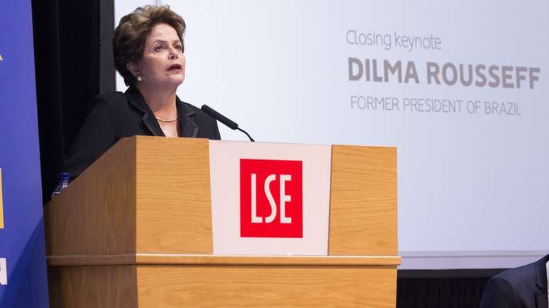 Dilma falou em um auditório da London School of Economics (LSE)