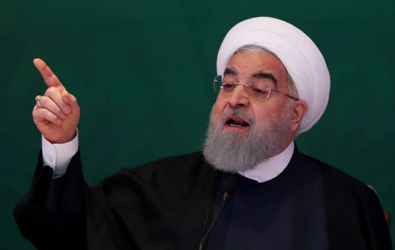 Presidente do Ir&atilde;, Hassan Rouhani, discursa em encontro na &Iacute;ndia
15/02/2018 REUTERS/Danish Siddiqui