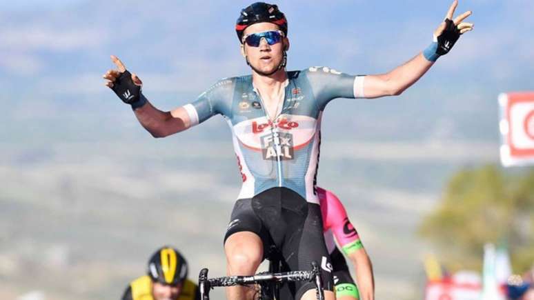 O belga Tim Wellens, da Lotto Fix All, venceu a quarta etapa do Giro d'Itália (Foto: Giro d'Italia / Divulgação)