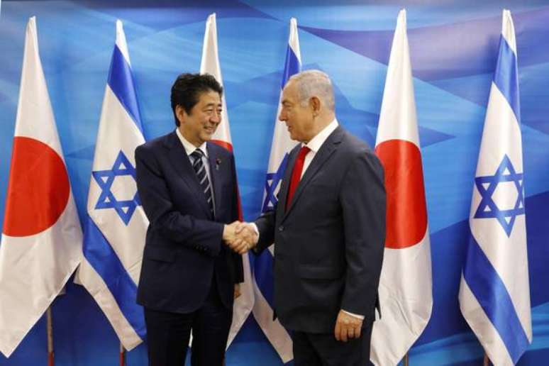 Japanese Prime Minister Shinzo Abe in Israel