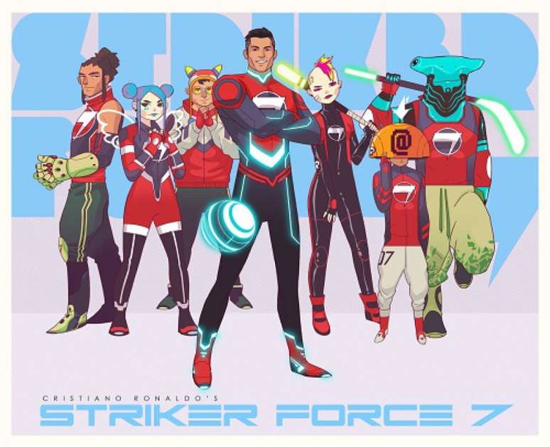 'Super Striker Force 7' será o novo desenho de CR7 (Foto: Reprodução / Twitter)