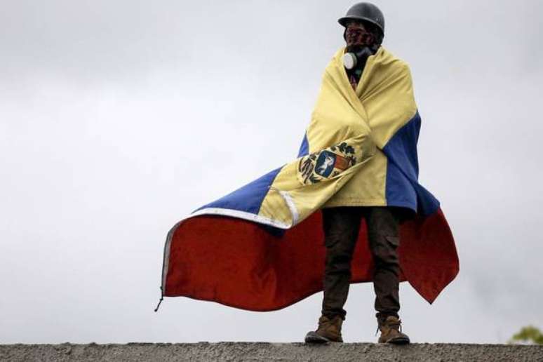 Protesto contra governo de Nicolás Maduro na Venezuela