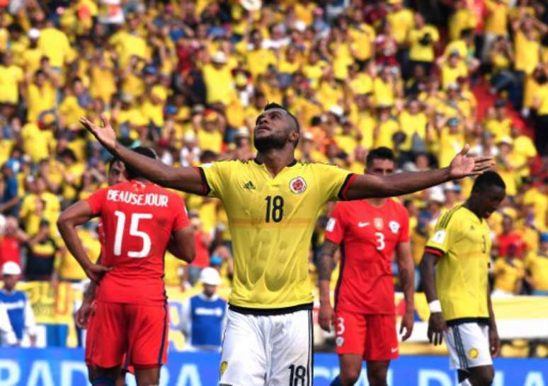 Borja tem chance de disputar a Copa do Mundo com a Colômbia - FOTO:Luis Acosta / AFP