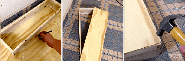 18. Voc&ecirc; pode adaptar nosso tutorial de como fazer nichos de madeira fazendo um fundo para o seu