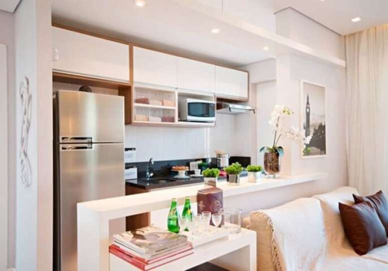 31. As meias paredes de gesso s&atilde;o &oacute;timas op&ccedil;&otilde;es para integrar ambientes