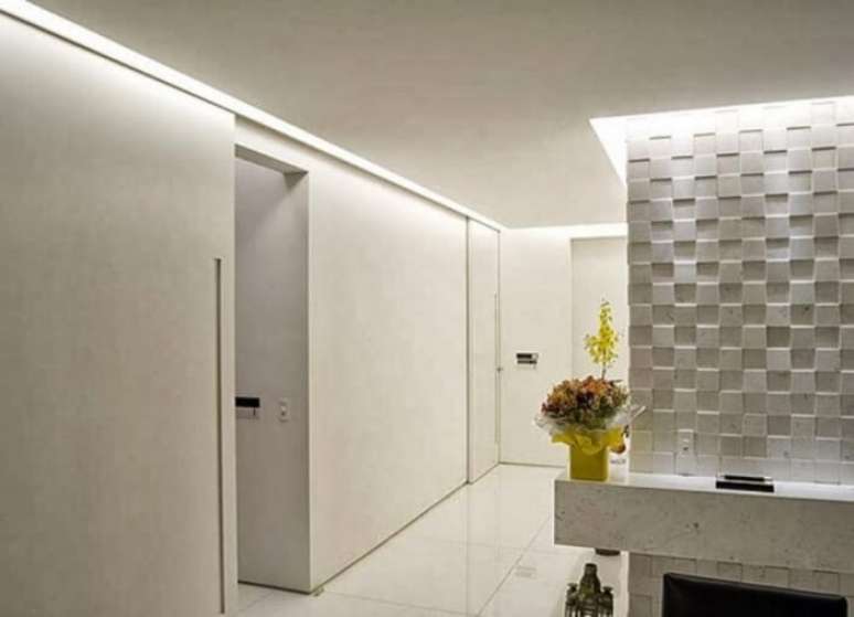 37. As paredes de gesso com textura s&atilde;o lindas