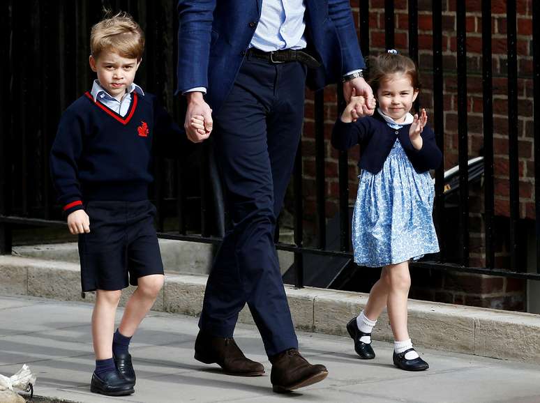 Filhos do príncipe William, George e Charlotte 
