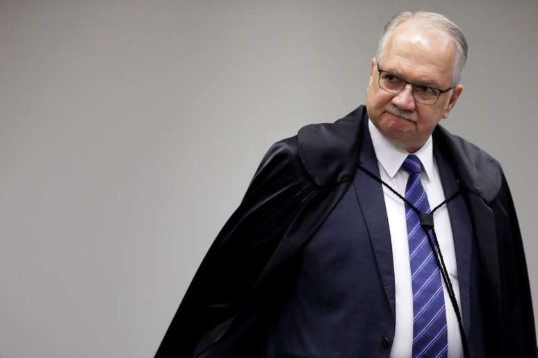 Ministro Edson Fachin, do STF, durante sessão do tribunal