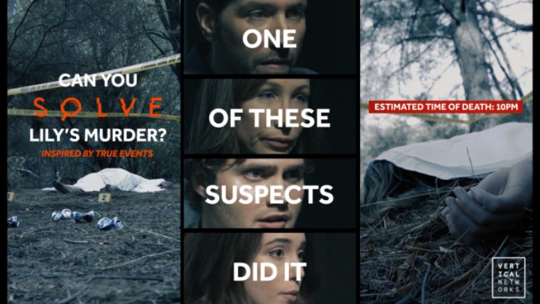 Em Solve, os espectadores terão que descobrir quem é o assassino (Imagem: Vertical Networks)