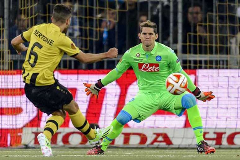 Rafael Cabral foi pouco aproveitado no Napoli (Foto: AFP PHOTO)