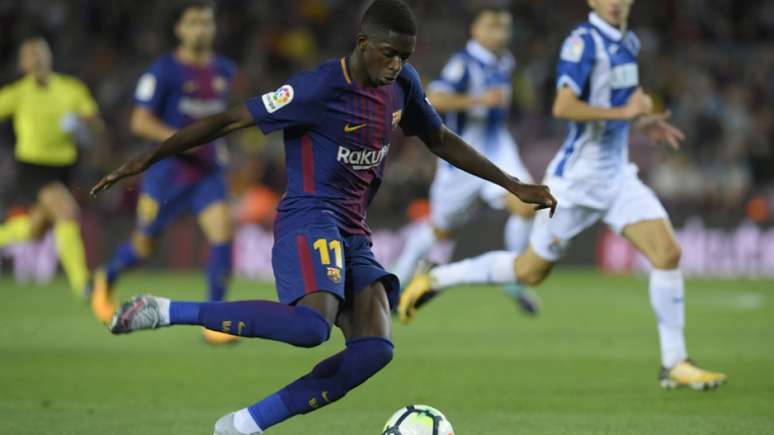 Pouco aproveitado pelo Barça, Dembele pode se transferir novamente para a Alemanha (AFP)