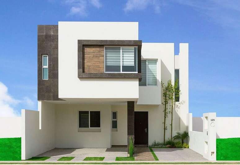 1. Fachada de casas minimalistas