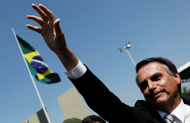 Pré-candidato do PSL à Presidência, Jair Bolsonaro, durante evento militar em São Paulo
03/05/2018 REUTERS/Nacho Doce 