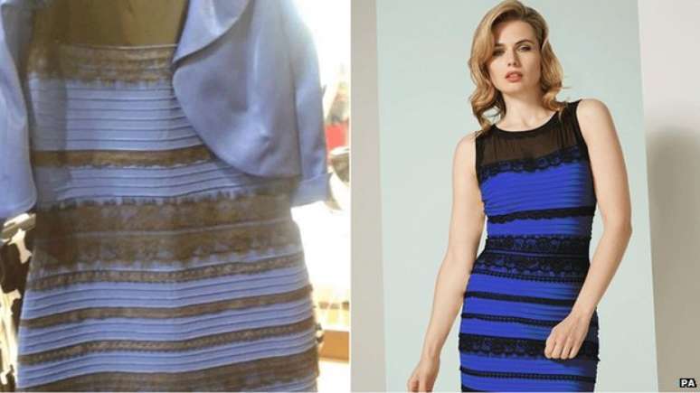 O vestido que causou furor na internet há três anos. Você vê azul ou dourado?
