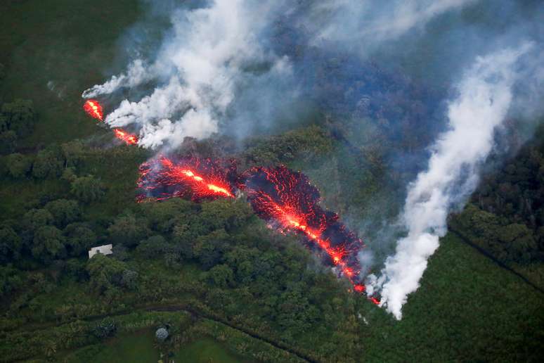 Lava de vulc&atilde;o Kilauea
13/05/2018
REUTERS/Terray Sylvester  