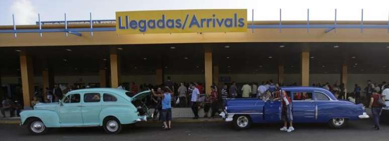 Exterior do aeroporto José Martí, em Havana