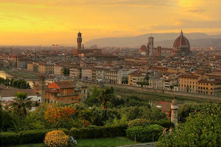 Vista aérea de Florença, capital da Toscana