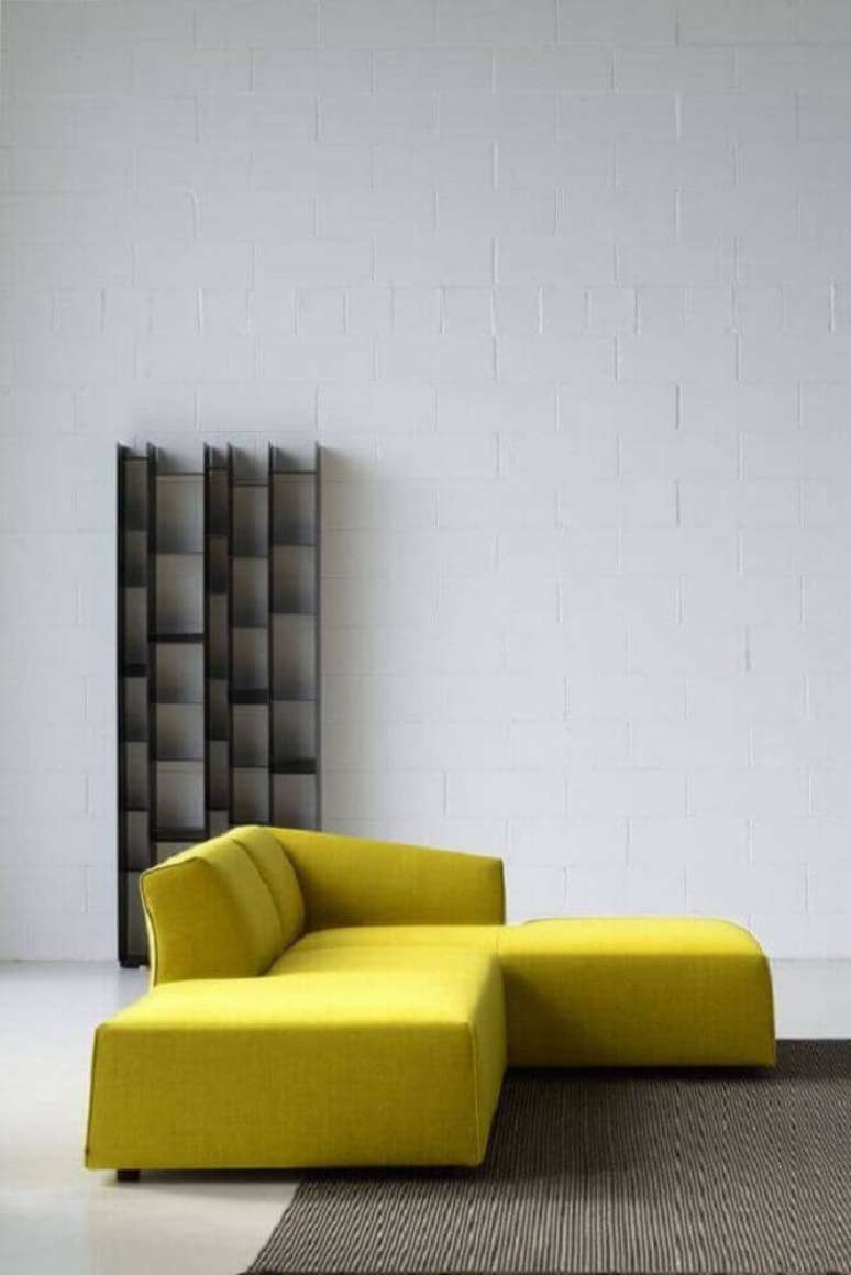 13. Modelo de sofá moderno e super confortável