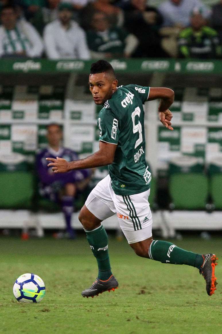 Jogador Borja do Palmeiras durante partida entre Palmeiras SP e Bahia BA, válida pela Série A do Campeonato Brasileiro 2018, no Estádio Allianz Parque em São Paulo (SP), neste sábado (19).