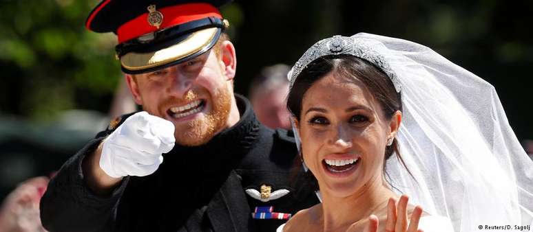 O príncipe Harry e Meghan Markle se casaram no castelo de Windsor diante de 600 convidados
