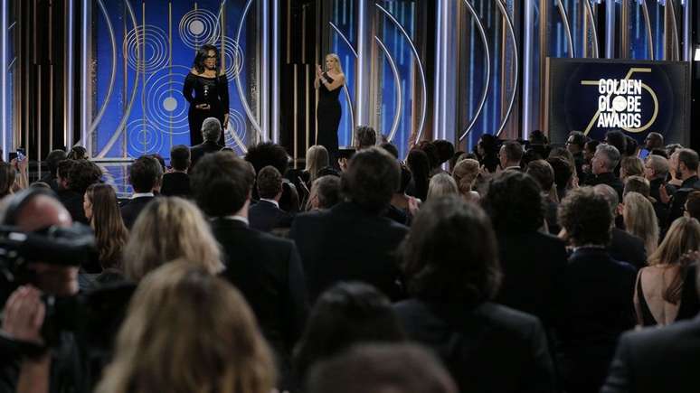 Atrizes usaram preto no Globo de Ouro e Oprah fez um discurso histórico sobre o tema do assédio