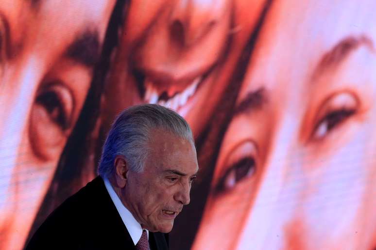 Presidente Michel Temer durante cerimônia em Brasília
