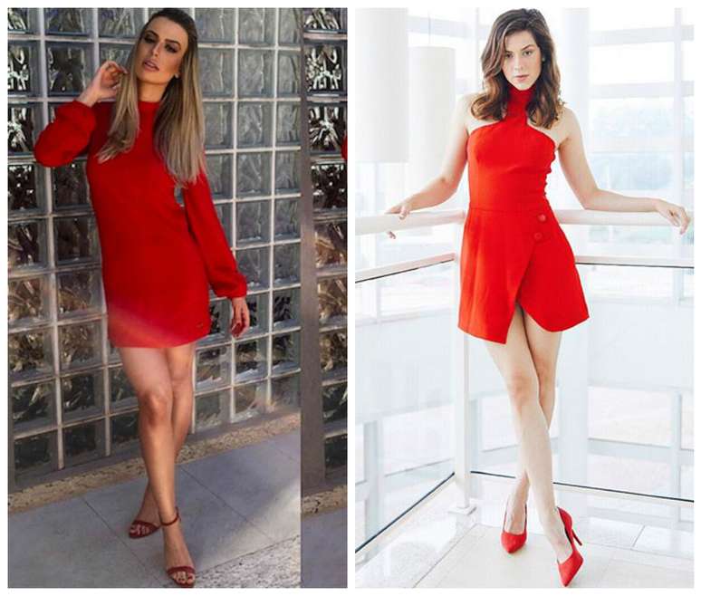 Vermelho: Fernanda Keulla e Sophia Abrahão (Fotos: Reprodução/Instagram)