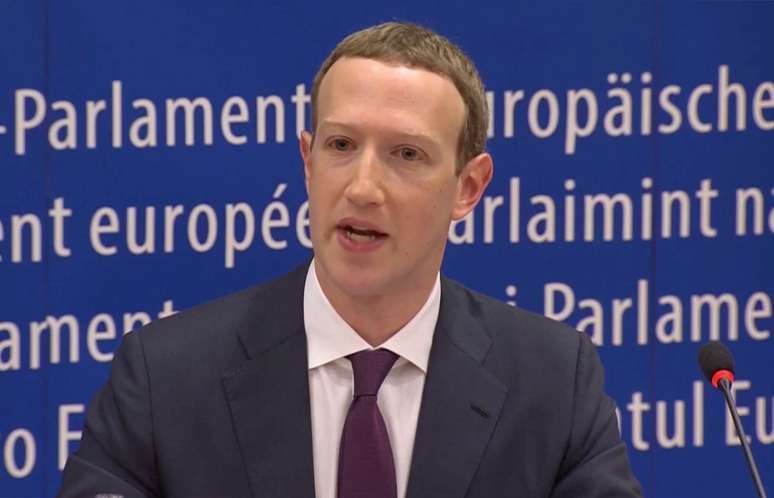 Presidente-executivo do Facebook, Mark Zuckerberg
