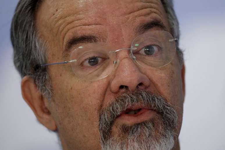 Ministro da Segurança Pública, Raul Jungmann, durante entrevista coletiva em Brasília
07/03/2018 REUTERS/Ueslei Marcelino