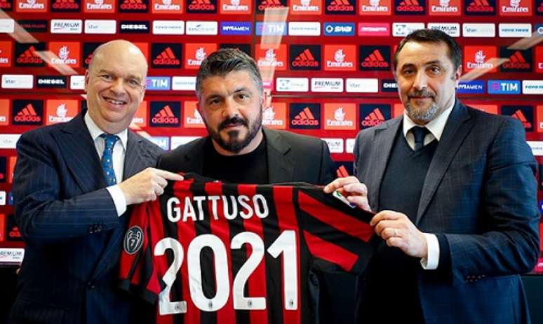 O Milan é comandado pelo ídolo Gattuso (Foto: Divulgação)