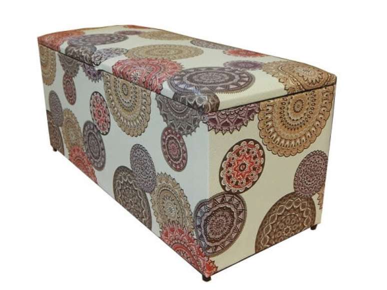 20- Modelo de puff ret&acirc;ngular.