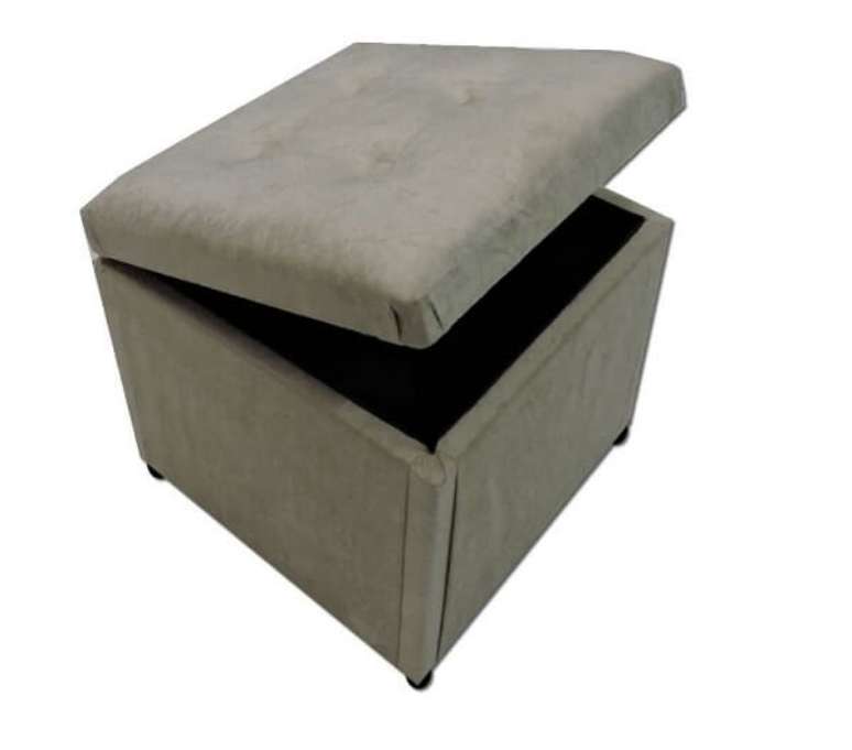 19- Puff ba&uacute; individual suede.