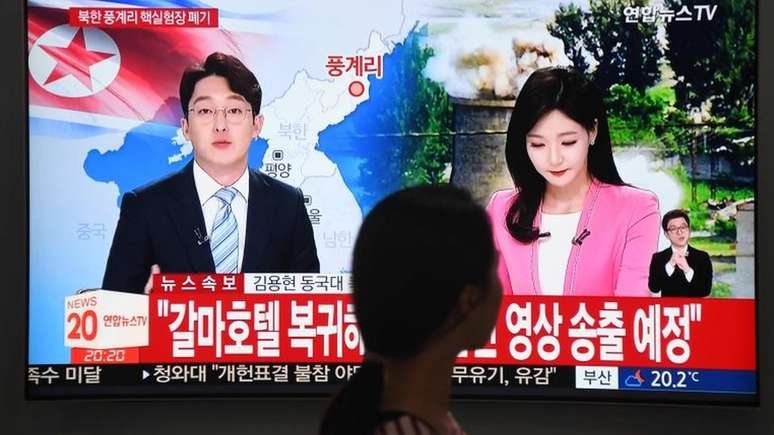 Cancelamento do encontro foi anunciado algumas horas após a Coreia do Norte confirmar que havia destruído túneis em seu único local de testes nucleares