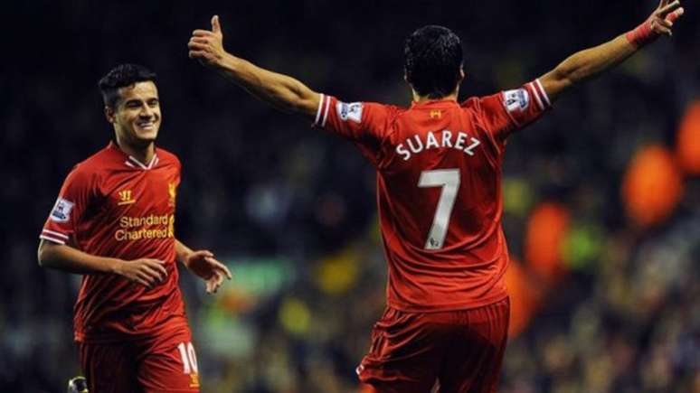 Coutinho e Suárez atuaram no Liverpool, antes de se transferirem para o Barcelona (Foto: Divulgação)