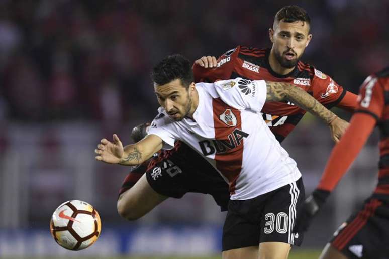 Flamengo não venceu o River Plate e ficou sem a liderança do grupo (AFP)