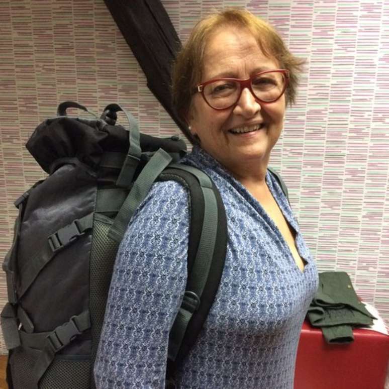 Vera Lúcia realizou primeiro mochilão aos 69 anos e sonha com novas viagens