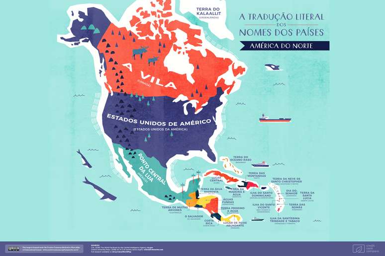 Mapa da America do Norte