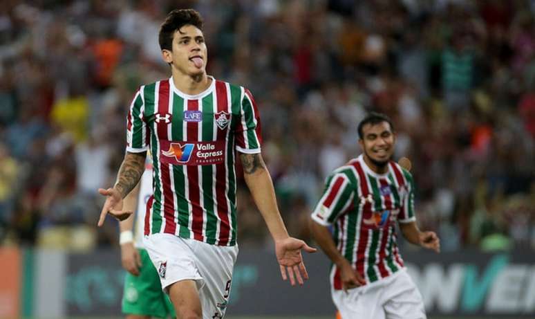 Pedro fez o primeiro e o terceiro gols do Fluminense (FOTO: LUCAS MERÇON / FLUMINENSE F.C)